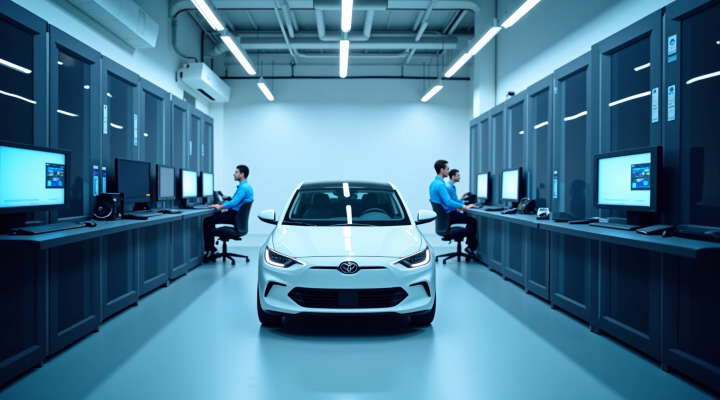 AutonomyLab Research facility with advanced autonomous vehicle simulation equipment